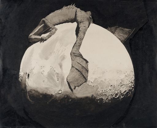  Klemens Brosch, Krokodil auf der Mondscheibe, um 1912
