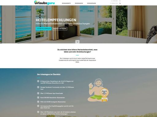 Vorschau Bild von Urlaubsguru bietet ab jetzt ein neues Produkt
an: die Hotelempfehlungen