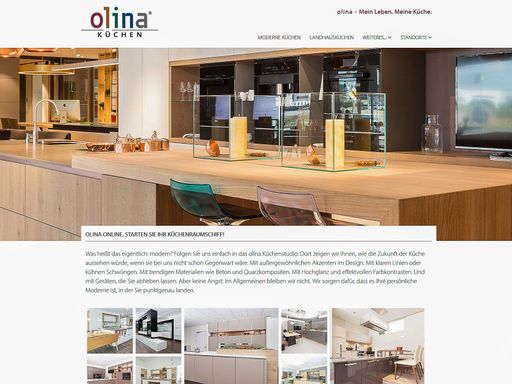  Auszug der neuen olina Website!