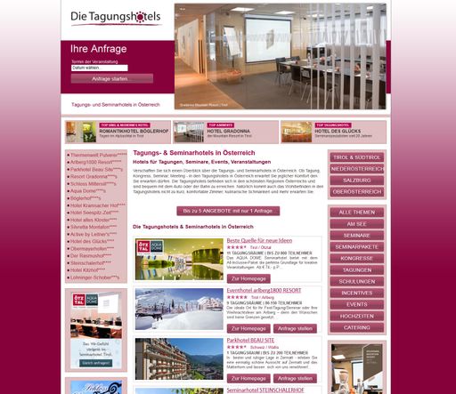  ePortal "Die Tagungshotels in Österreich"