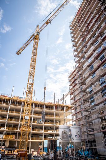 Vorschau Bild von Ein Stadtviertel wächst. Großes Interesse an neuen
Wohnungen, Büros und Geschäftsflächen.
