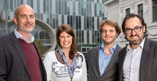  Im Bild (v.l.n.r.) Matthias Stöcher, Dagmar
Bachrich, Alexander Mitteräcker, Berny Sagmeister