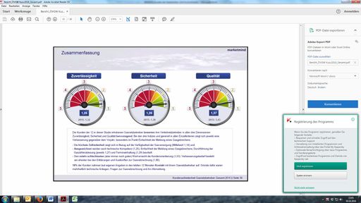Bestnoten für Gasbetreiber bei Zuverlässigkeit,
Sicherheit und Qualität