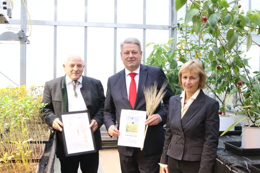 Bundesminister Andrä Rupprechter übernimmt
Pflanzenpatenschaft in Linzer Genbank