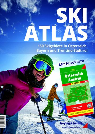  Cover des Buches SKI-ATLAS SKI-ATLAS150 Skigebiete
in Österreich, Bayern und Trentino-Südtirol
