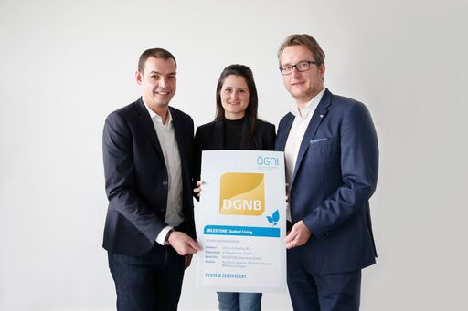  ÖGNI-Serienzertifizierung für MILESTONE Student
Living