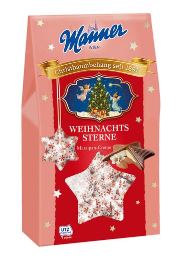 Vorschau Bild von Neu zu Weihnachten: Manner Weihnachtssterne Marzipancreme