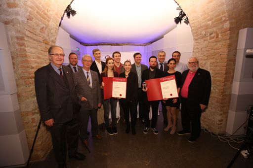 Alle Preisträger und Jurymitglieder des heurigen
"New Media Journalism Award"