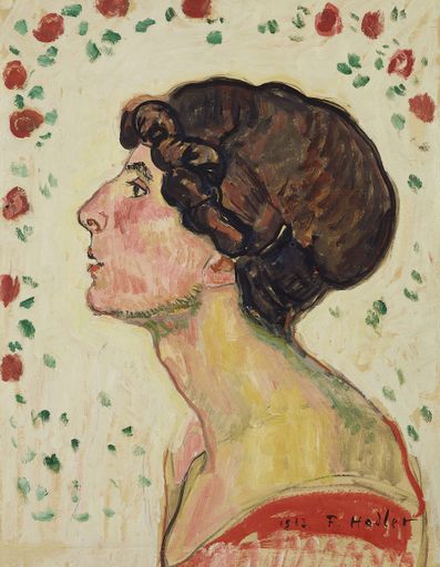 Vorschau Bild von Ferdinand Hodler, Bildnis Madame Darel, 1912, Öl
auf Papier auf Karton, 41 x 32,3 cm, Leopold Privatsammlung,
Pressebild zur Ausstellung "Ferdinand Hodler. Retrospektive" im
Leopold Museum, 13.10.17 bis 22.1.18