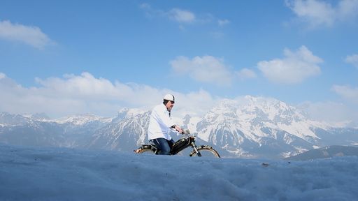 Aus dem Steiermark-Winterclip: Johann Lafer auf
2,8 PS durch die winterliche Steiermark (Walcheralm mit Blick aufs
Dachsteinmassiv)