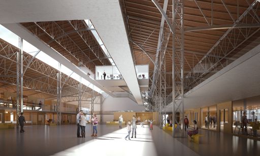 Vorschau Bild von Die Marx Halle wird auch öffentlich zugängliche
Bereiche haben. Honorarfreier Abdruck im Zuge der Berichterstattung
unter Nennung des Copyrights.