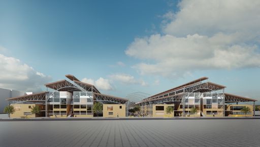 Die Marx Halle soll in Zukunft zum pulsierenden
Zentrum des Standortes Neu Marx werden