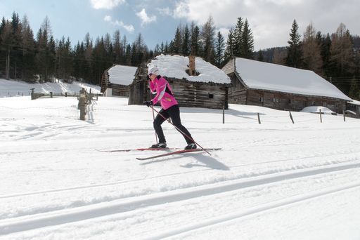 Vorschau Bild von Auf der Flattnitz wurde ein „Langlaufzentrum“
errichtet – inklusive einer Kunstschneeloipe!