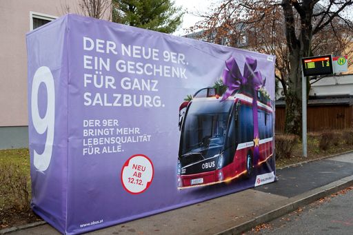 Vorschau Bild von Die Salzburg AG braucht auf die weitere Zusammenarbeit mit
EPAMEDIA und die perfekte Inszenierung der neuen Obuslinie.