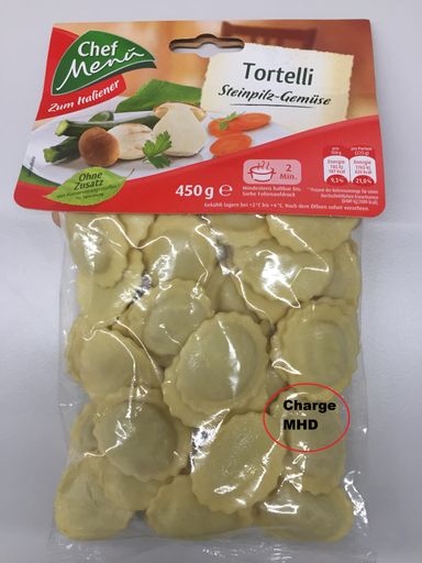 Vorschau Bild von Chef Menü Tortelli Steinpilz Gemüse