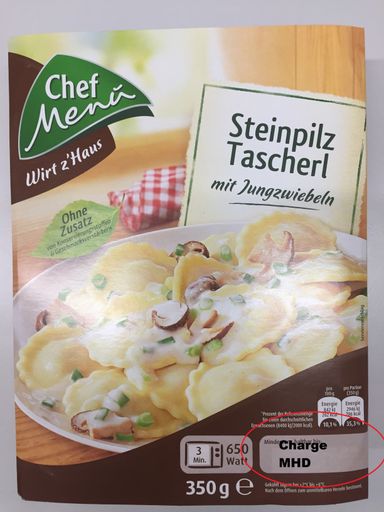 Vorschau Bild von Chef Menü Steinpilztascherln mit Jungzwiebeln