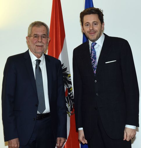 Designierter Bundespräsident Van der Bellen bei Arbeitsgespräch
mit Staatssekretär Harald Mahrer