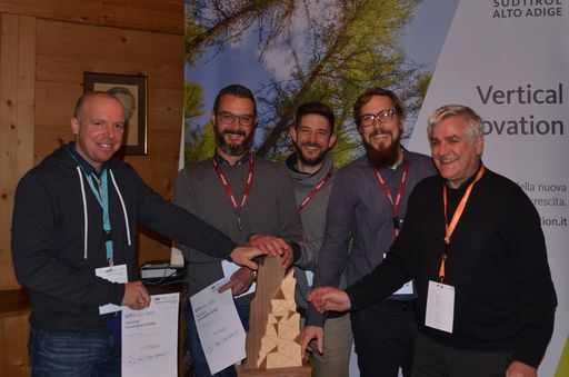  Das Siegerteam vom Domlomiti Superski
Innovationcamp.