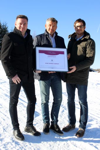 GF Leoganger Bergbahnen Kornel Grundner,
SLC-Präsident Toni Pichler, GF Saalfelden Leogang Touristik Marco
Pointner