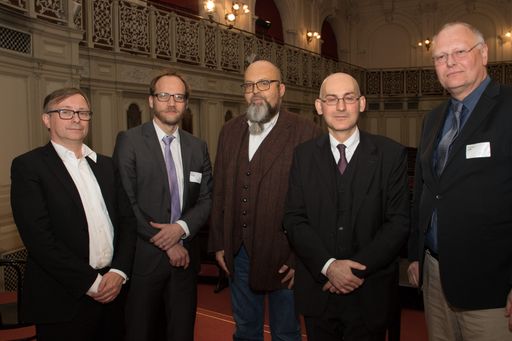 GEORG-Vorstand: v.l. Univ.-Prof.Dr. Richard
Crevenna, MSc, MBA (Univ.-Klinik für PM&R, MUW),Prim.Dr. Marco
Hassler (Der Sonnberghof, Bad Sauerbrunn), Prim.Dr. Bruno Mähr
(Therapiezentrum Rosalienhof, Bad Tatzmannsdorf), Dr. Mohammad
Keilani, MSc, (Univ.-Klinik für PM&R, MUW), Prim.Univ.Prof.Dr.
Thomas Licht (Onkologische Rehabilitation, St. Veit im Pongau)
