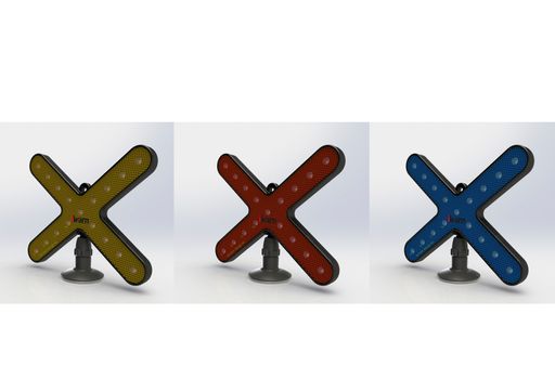 Vorschau Bild von Warnleuchte "IWARN" in 3 verschiedenen Farbvarianten mit
Magnetfuss