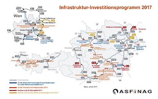 Vorschau Bild von ASFINAG Grafik Investitionen Österreich 2017