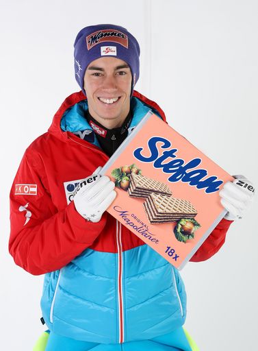 Manner Skispringer Stefan Kraft mit
personalisierter Schnitte