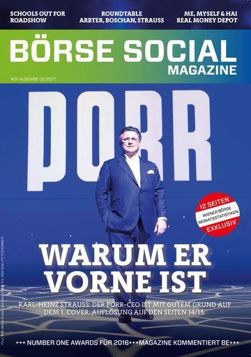  Cover der ersten Ausgabe des "Börse Social
Magazines"