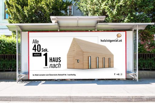 Vorschau Bild von Die Plakatsujets der aktuellen Kampagne von proHolz
Austria.