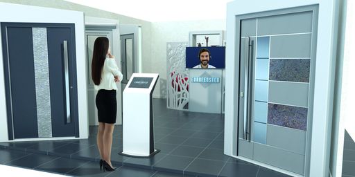 Vorschau Bild von interaktiver Schauraum - Ansicht mit Kunden