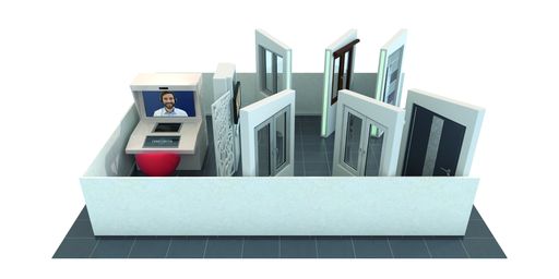 Vorschau Bild von interaktiver Schauraum - Ansicht von der Seite