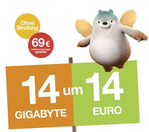 GIGA Bonus mit 10 GB extra nur für Top SIM M Tarif
