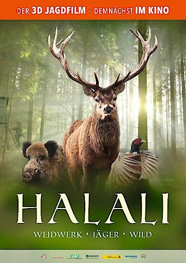 Plakat 3D-Kinofilmsensation "Halali"