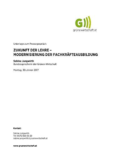 Vorschau Bild von Zukunft der Lehre, Grüne Wirtschaft