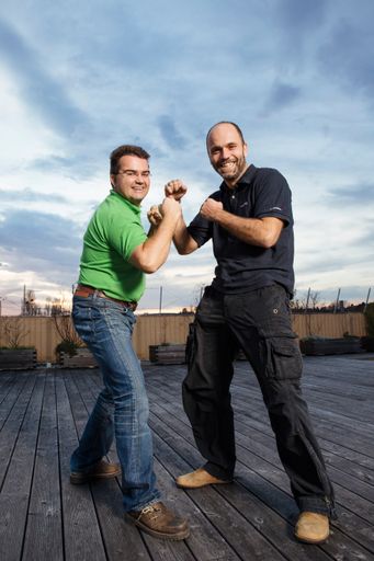 Vorschau Bild von Die GEKKO Geschäftsführer Marcus Weixelberger und
Johannes Kunschert legen großen Wert auf nachhaltige
Mitarbeiterzufriedenheit.