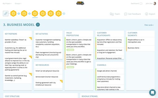Vorschau Bild von Screenshot der Innovationsplattform von
WhatAVenture