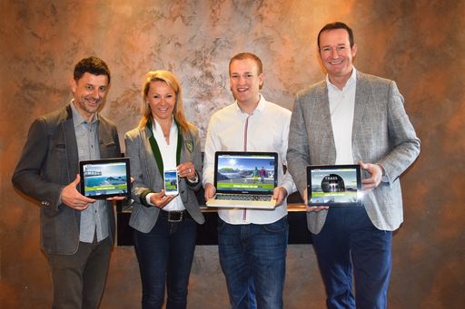  „Freude in Zell am See-Kaprun: Neuer
Internetauftritt der Region“ v.l.n.r.: Christoph Bründl (Obmann TVB
Kaprun), Mag. Renate Ecker (Tourismusdirektorin von Zell am
See-Kaprun), Patrick Riedlsperger (Online Marketing Zell am
See-Kaprun) und Mag. Georg Segl (Obmann TVB Zell am See).