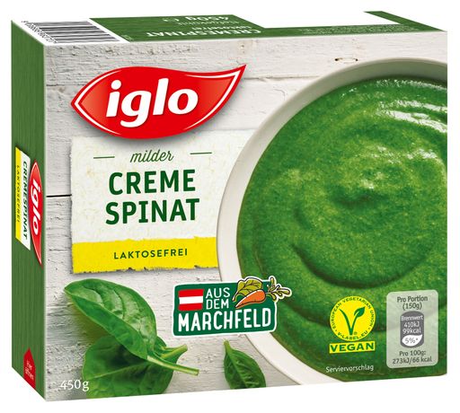 Vorschau Bild von Neu: Der Iglo Cremespinat laktosefrei.