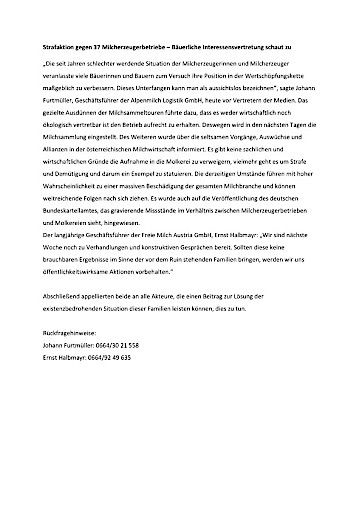 Pressemappe digital -Pressemitteilung -Zahlen & Fakten -Schreiben an Vertreter der Politik bzw. Interessensvertretungen