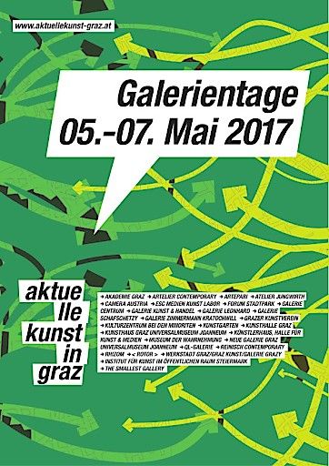 Programm der Galerientage 2017 - vom 5. - 7. Mai in Graz