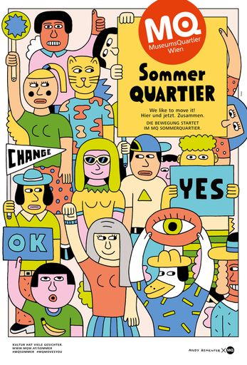 Sommerkampagne MuseumsQuartier Wien 2017