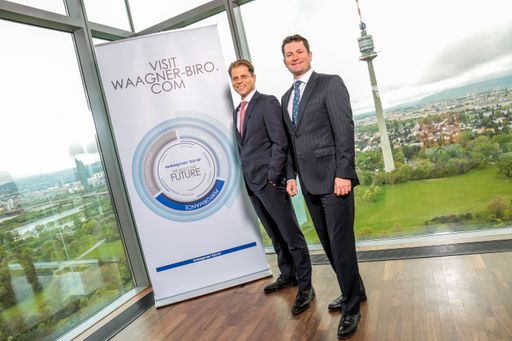 Vorstände der Waagner Biro Martin Zinner und Thomas
Jost