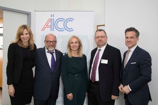 Die Gastgeber der AICC mit Professor Shlomo Shpiro
