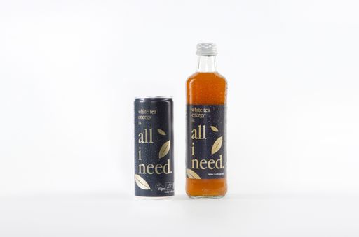  all i need energy ist erhältlich in Dose und
Glasflasche.