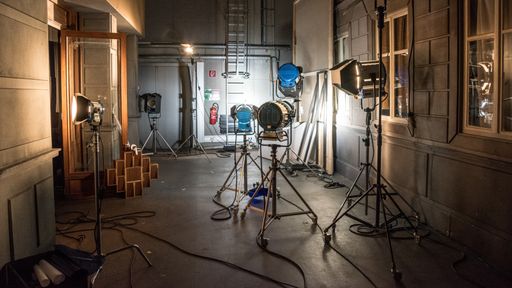 Kulissen im Filmstudio der Filmakademie Wien