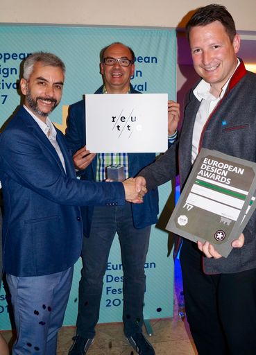  Übergabe des European Design Awards Silver in der Kategorie
"Company Logo"