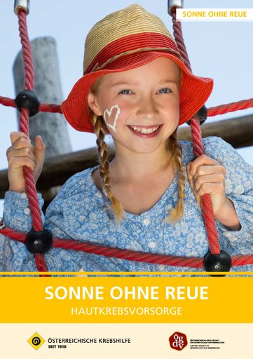  Die neue Krebshilfe Broschüre bietet umfangreiche Informationen
zum Thema Hautkrebsvorsorge und ist kostenlos in allen Apotheken,
bei Dermatologen und der Krebshilfe erhältlich.
