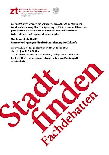 Vorschau Bild von Kammer der ZiviltechnikerInnen für Wien, Niederösterreich und Burgenland: interdisziplinäre Position der Architekt(inn)en und Ingenieurkonsulent( inn)en zu Stadtplanung, Städtebau und Strategie für die Zukunft