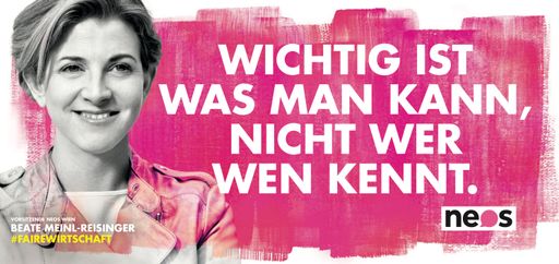 NEOS Wien/Meinl-Reisinger und Strolz präsentieren
Imagekampagne: Nicht links, nicht rechts, nach vorne!