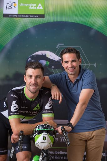  v.l.n.r. Bernhard Eisel, Team Dimension Data, und
Jürgen Horak, CEO Dimension Data Austria